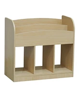 Kings Brand Furniture – Darby Magazine/Bookshelf with Toy Storage, Natural