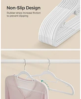 Slickblue Velvet Hangers Set of 50 – Non-Slip, Space-Saving Clothes Hangers with Swivel Hook, 17.1 Inches for Coats, Shirts, Dresses & Pants