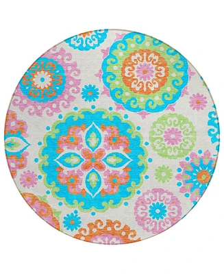 Addison Chantille Machine Washable ACN763 8'x8' Round Area Rug