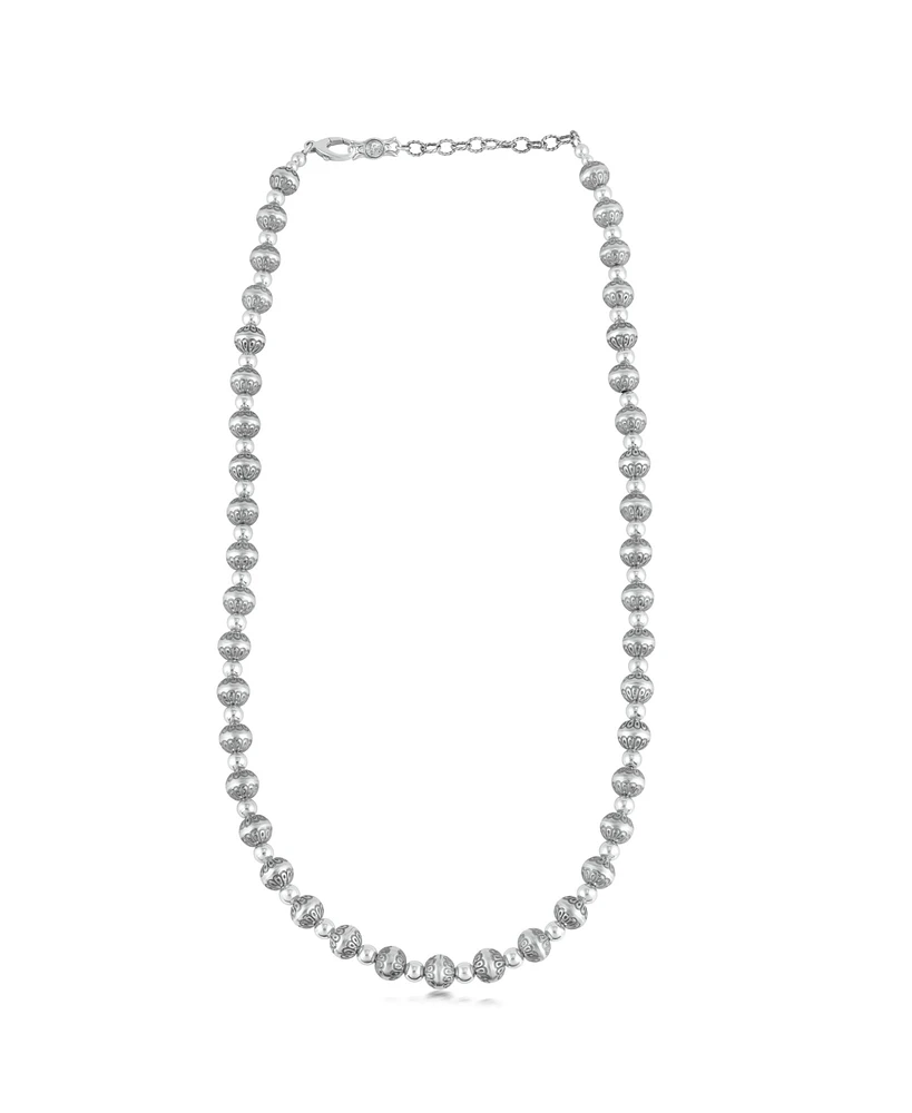 American West Jewelry Sterling Silver Native Pearl Bead Necklace, 24 - 27 Inches