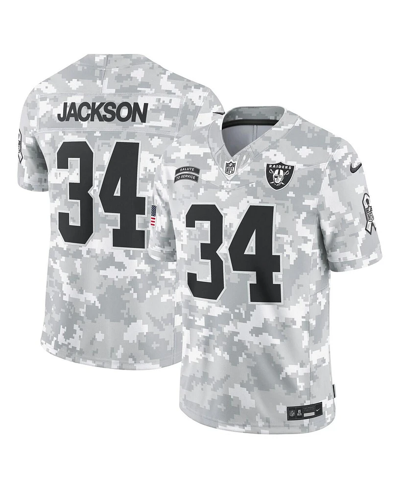 Nike Men's Bo Jackson Arctic Camo Las Vegas Raiders 2024 Salute to Service Retired Player Limited Jersey