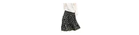 Cupshe Women's Black Ditsy Midi Skirt