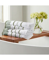 Linery & Co. Luxurious Cotton Decorative 4-Piece Bath Towel Set