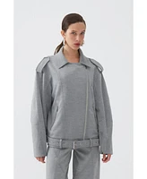 Nocturne Women's Oversized Double-Breasted Coat