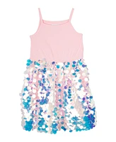 Sparkle & Shine Little Girls Sequin Bubble Skirt with Sweatshirt, 2-Piece Set