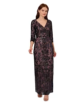 Adrianna Papell Women's Embroidered Sequinned Gown