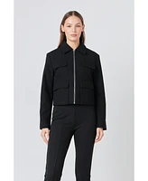 endless rose Women's Zip Up Jacket