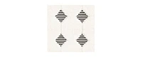 Bayshore Home Textured Tones Diamonds 4'1"x6'1" Area Rug