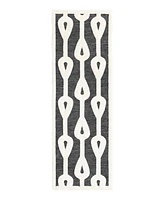 Bayshore Home Textured Tones Drops 2'7"x8' Runner Area Rug