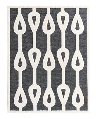 Bayshore Home Textured Tones Drops 7'10"x10' Area Rug