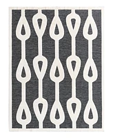 Bayshore Home Textured Tones Drops 7'10"x10' Area Rug