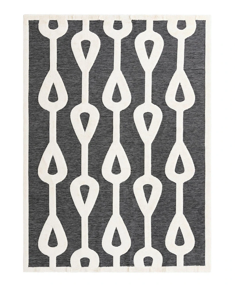 Bayshore Home Textured Tones Drops 9'x12' Area Rug