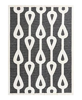 Bayshore Home Textured Tones Drops 9'x12' Area Rug