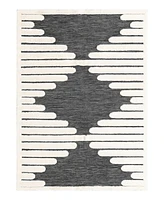 Bayshore Home Textured Tones Strings 5'1"x7'1" Area Rug