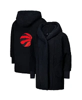 Jill Martin Men's and Women's The Best Lounger World Black Toronto Raptors Oversized Open-Front Hoodie Sweater