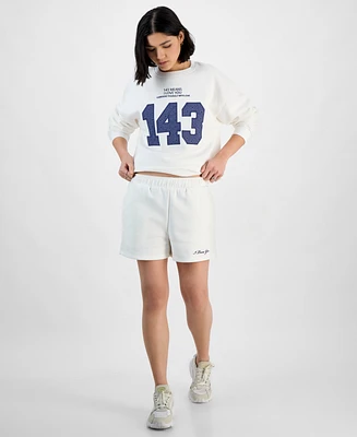 Planet Heart Juniors' Pull-On Sweatshorts
