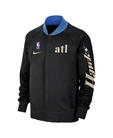 Nike Men's Black Atlanta Hawks 2024/25 City Edition Authentic Showtime Performance Full-Zip Jacket