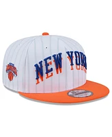 New Era Men's White New York Knicks 2024/25 City Edition 9FIFTY Snapback Hat