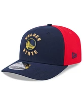 New Era Men's Navy Golden State Warriors 2024/25 City Edition 9SEVENTY Stretch-Snap Hat