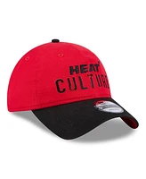 New Era Men's Red Miami Heat 2024/25 City Edition 9TWENTY Adjustable Hat