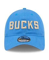 New Era Men's Blue Milwaukee Bucks 2024/25 City Edition 9TWENTY Adjustable Hat