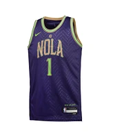 Nike Big Boys and Girls Zion Williamson Purple New Orleans Pelicans 2024/25 Swingman Player Jersey - City Edition