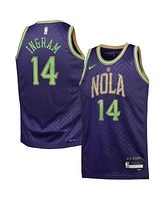 Nike Big Boys and Girls Brandon Ingram Purple New Orleans Pelicans 2024/25 Swingman Player Jersey - City Edition