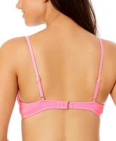 Salt + Cove Juniors' Wavy-Scrunch Scoop-Neck Bralette Bikini, Exclusively at Macy's