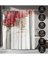 Americanflat 71x74 Crimson Lust Shower Curtain - 100% Polyester Shower Curtain