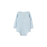 Cotton On Baby Boys Pointelle Long Sleeve Bubbysuit