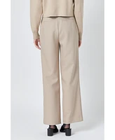 Grey Lab Women's Pleated Wide Trousers