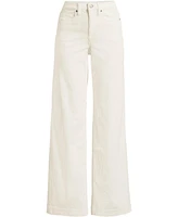 Lands' End Women's High Rise Wide Leg Corduroy Pants