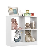 Gouun 4-Cube Kids Bookcase with Open Shelves