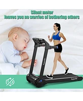 Gymax Folding Electric Treadmill 3.0HP Exercise Running Machine w/ App Control