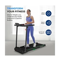 SereneLife 2.5 Hp Foldable Motorized Treadmill with Led Display