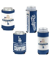 Wincraft Los Angeles Dodgers 2024 World Series Champions Four-Pack 12oz. Can Slim Can Cooler Set