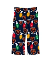 Outerstuff Toddler Chicago Bears Two-Piece Garland Holiday Long Sleeve Pajama Set