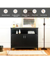 Gouun Modern Practical Wooden Kitchen Lockers with Large Storage Space