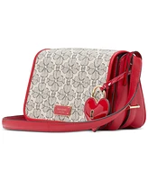 Kate Spade New York Liv Valentine's Day Spade Flower Canvas Crossbody Bag