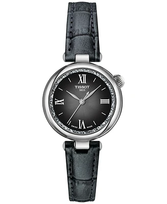 Tissot Women's Swiss Desir Black Leather Strap Watch 28mm