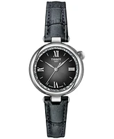 Tissot Women's Swiss Desir Black Leather Strap Watch 28mm