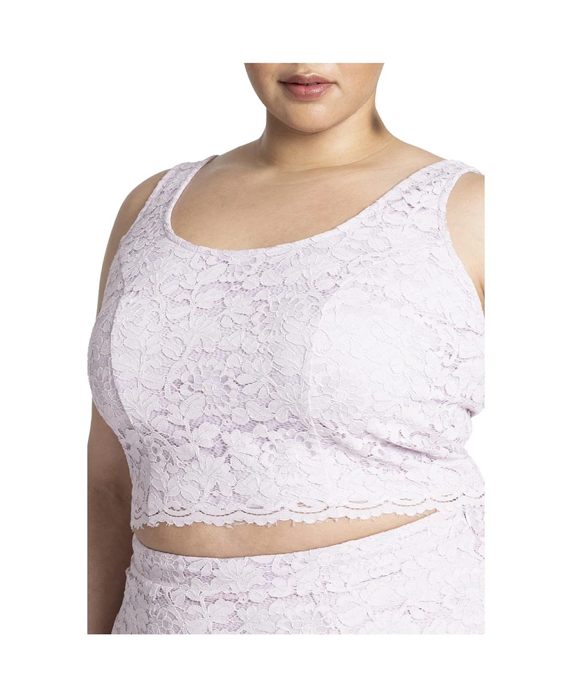 Eloquii Plus Fine Lace Top