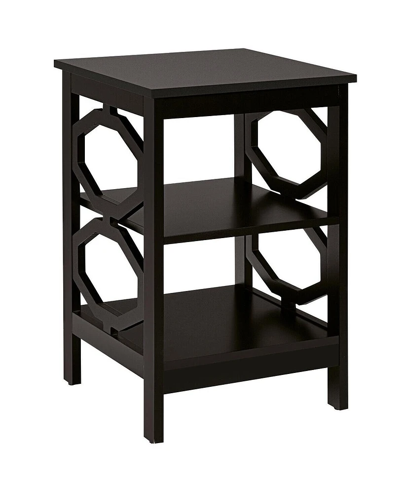 Gouun 3-tier Nightstand Sofa Side End Accent Table