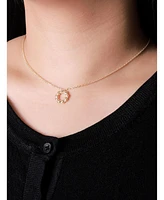 Devata Eternity Pendant Chain Necklace in 14K Gold, 16 in adj to 18 in, approx. 4.1 grams