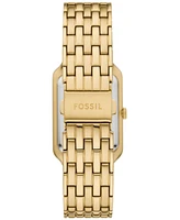 Fossil Women's Raquel Three-Hand Date Gold-Tone Stainless Steel Watch, 26mm