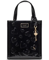 kate spade new york Key to My Heart Embossed Patent Leather Manhattan Mini Tote