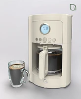 Willow Kitchen 12 Cup Coffee Maker – Programmable Brewing Options with Timer, Beautiful Design, Glass Pot