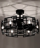 Home Accessories 26.8" Hemming Indoor Ceiling Fan with Light Kit and Remote