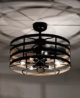 Home Accessories 24.6" Alaina Indoor Ceiling Fan with Light Kit and Remote