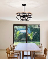 Home Accessories 26" Adeline 6-Light Indoor Ceiling Fan with Light Kit and Remote